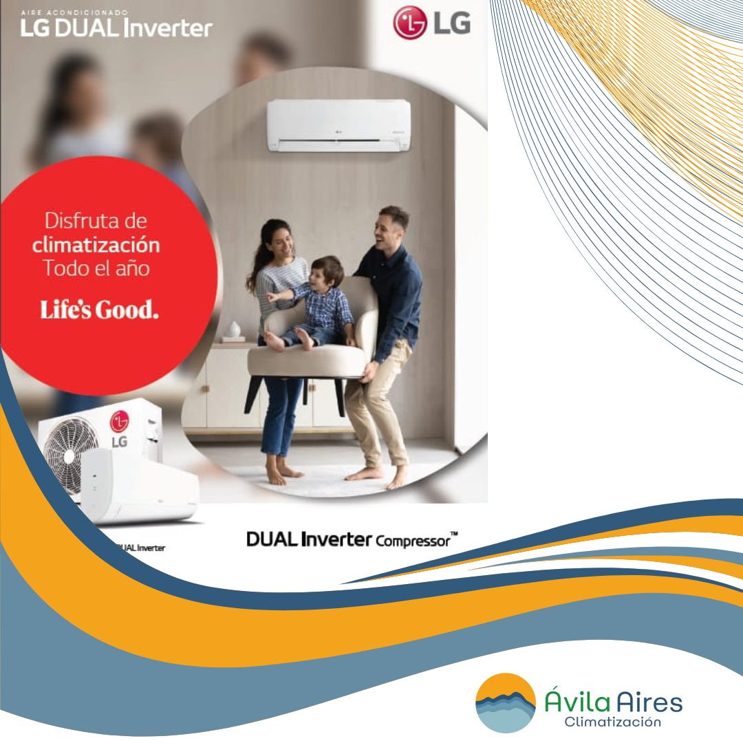 Aire Acondicionado 12000 Btu/Hr Split Muro Dual Inverter R410a C/R LG