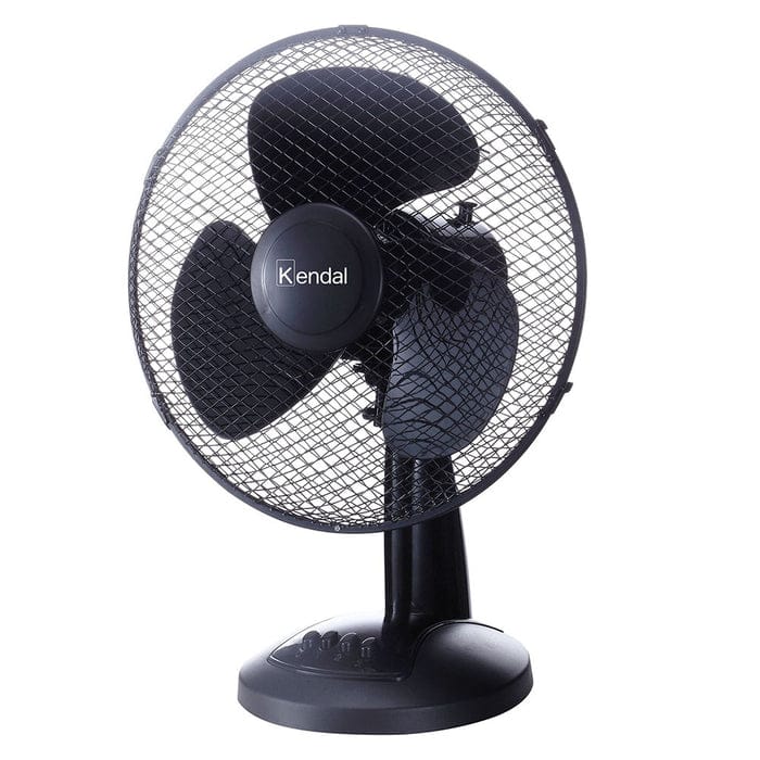 Ventilador Mesa Sobremesa Silencioso Kendal 12 Negro